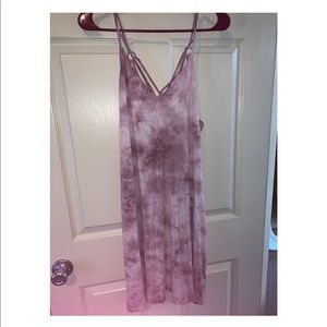 pink tye dye dress